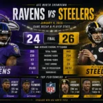 Baltimore Ravens vs Pittsburgh Steelers Match Player Stats